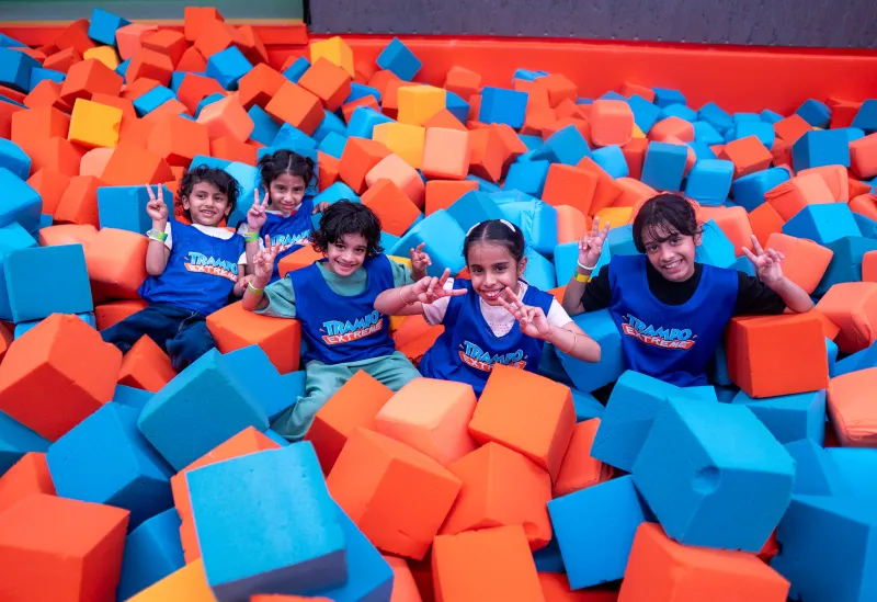 Foam pit at Trampo