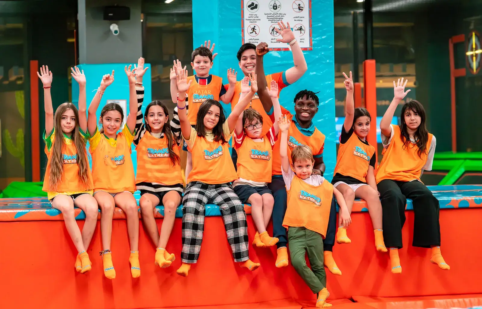 Kids at Trampo camp